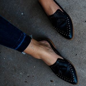 Adeline Studded Loafer Slides